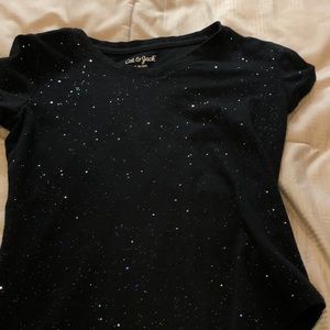 Black sparkly top